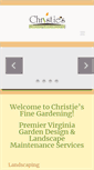 Mobile Screenshot of christiesfinegardening.com
